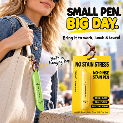🔥BUY 1 GET 1 FREE Portable Dual-Head Stain Remover Pen✨ Instant No-Rinse Emergency Spot Cleaner for Clothes, Oil & Coffee Stains