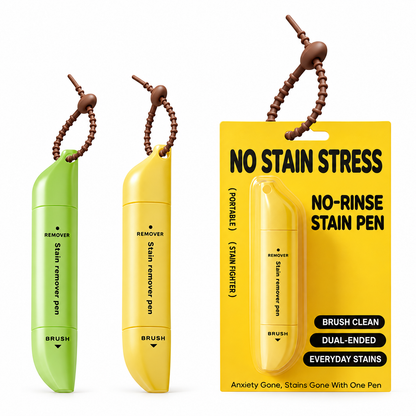 🔥BUY 1 GET 1 FREE Portable Dual-Head Stain Remover Pen✨ Instant No-Rinse Emergency Spot Cleaner for Clothes, Oil & Coffee Stains